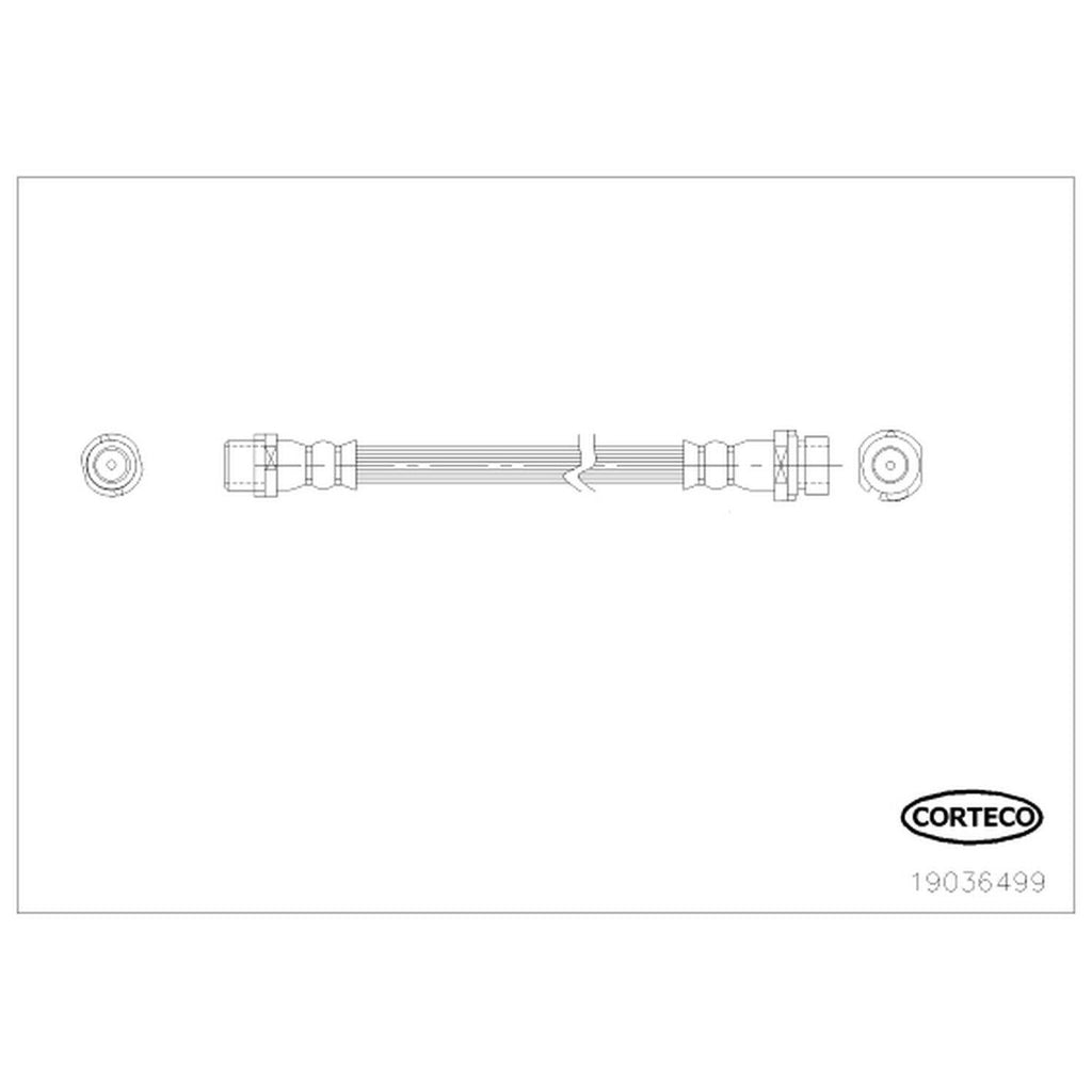 Corteco Brake Hydraulic Hose for BMW 19036499