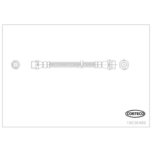 Corteco Brake Hydraulic Hose for BMW 19036499