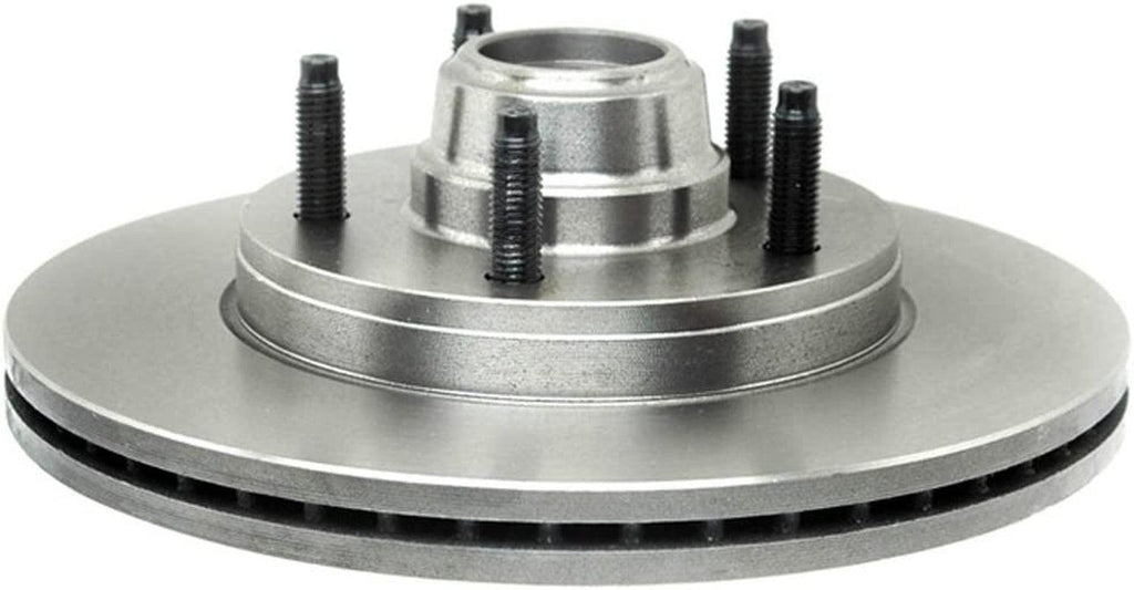66997R Professional Grade Disc Brake Rotor and Hub Assembly, Silver,12.13