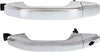 Front Exterior Door Handle Set of 2 Compatible with 2014-2018 Chevrolet Silverado 1500 and 2015-2018 Silverado 2500 HD Chrome Driver and Passenger Side