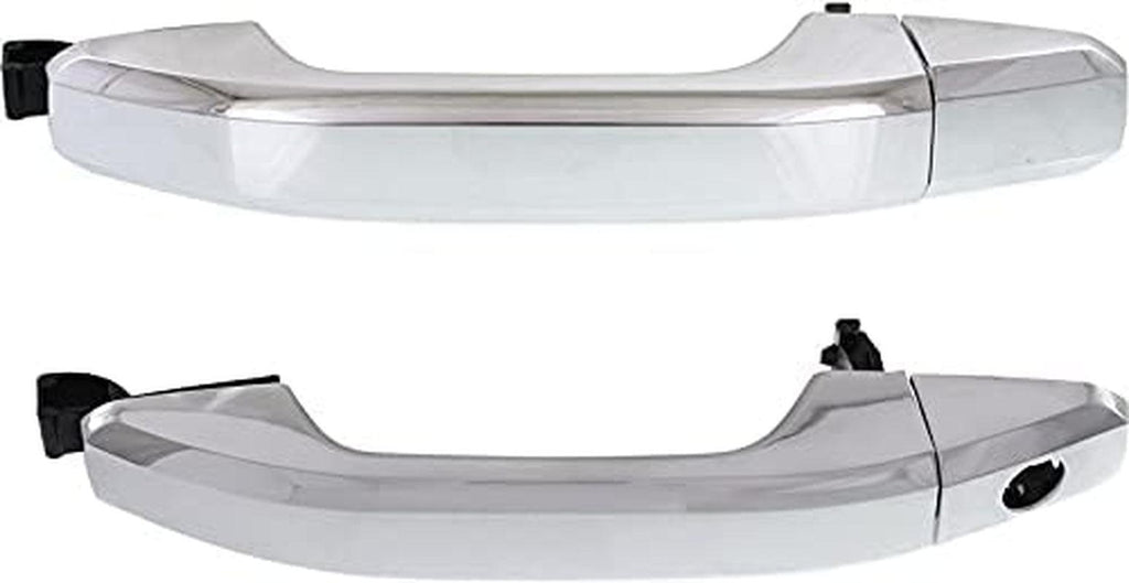 Front Exterior Door Handle Set of 2 Compatible with 2014-2018 Chevrolet Silverado 1500 and 2015-2018 Silverado 2500 HD Chrome Driver and Passenger Side