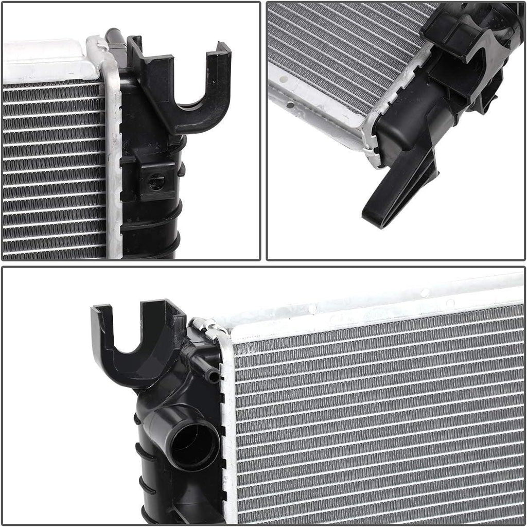 OEM-RA-2479 Aluminum Radiator Compatible with 02-04 Dodge Ram Truck 3.7/4.7/5.7, 24-1/8" W X 18-7/8" H X 1-1/4" D,1-1/2" Inlet / 1-3/4" Outlet