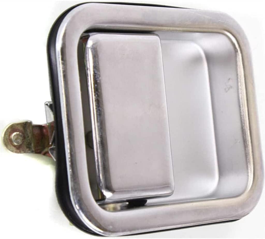 Compatible with Jeep CJ7 Exterior Door Handle 1981-1986 Driver Side | Front | Chrome | Trim: All Submodels | CH1311167 | J5758172-PFM