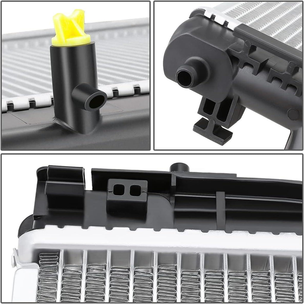 OEM-RA-13477 OE Style 1-Row Aluminum Core Radiator Compatible with 14-17 IS350 IS250 IS300,28-3/8" W X 15-3/4" H X 5/8"D,1-1/2" Inlet / 1-1/2" Outlet
