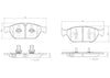Front Disc Brake Pad Set for A6, A6 Quattro, A7 Quattro+More (P85127N)