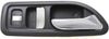Interior Door Handle Set Compatible with 1994-1997 Honda Accord Gray Bezel with Chrome Lever Coupe Front, Driver and Passenger Side