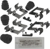 Gold 18K1987X Rear Disc Brake Caliper Hardware Kit with Clips, Seals, and Lubricant