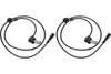 Rear PAIR Delphi ABS Wheel Speed Sensor for 1992-1994 Audi 100 (57921)