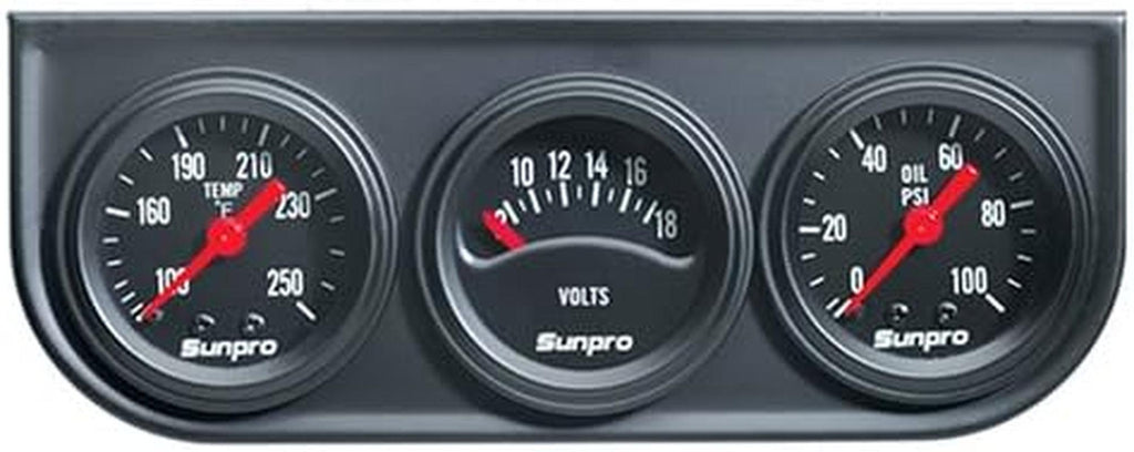 CP8090 Mini Triple Gauge Kit - Black Dial