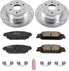 K6562 Rear Z23 Carbon Fiber Brake Pads with Drilled & Slotted Brake Rotors Kit