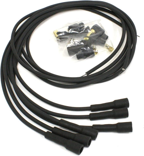 706180 Flame-Thrower Black Universal 180 Degree 6 Cylinder Spark Plug Wire