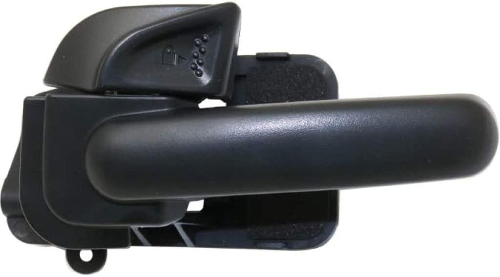 for Ford Explorer Interior Door Handle Rear, Driver Side Textured Black (2002-2005) | with Door Lock Button| Trim:All Submodels
