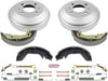 KOE15361DK Autospecialty Rear Replacement Brake Kit-Oe Brake Drums & Ceramic Brake Pads