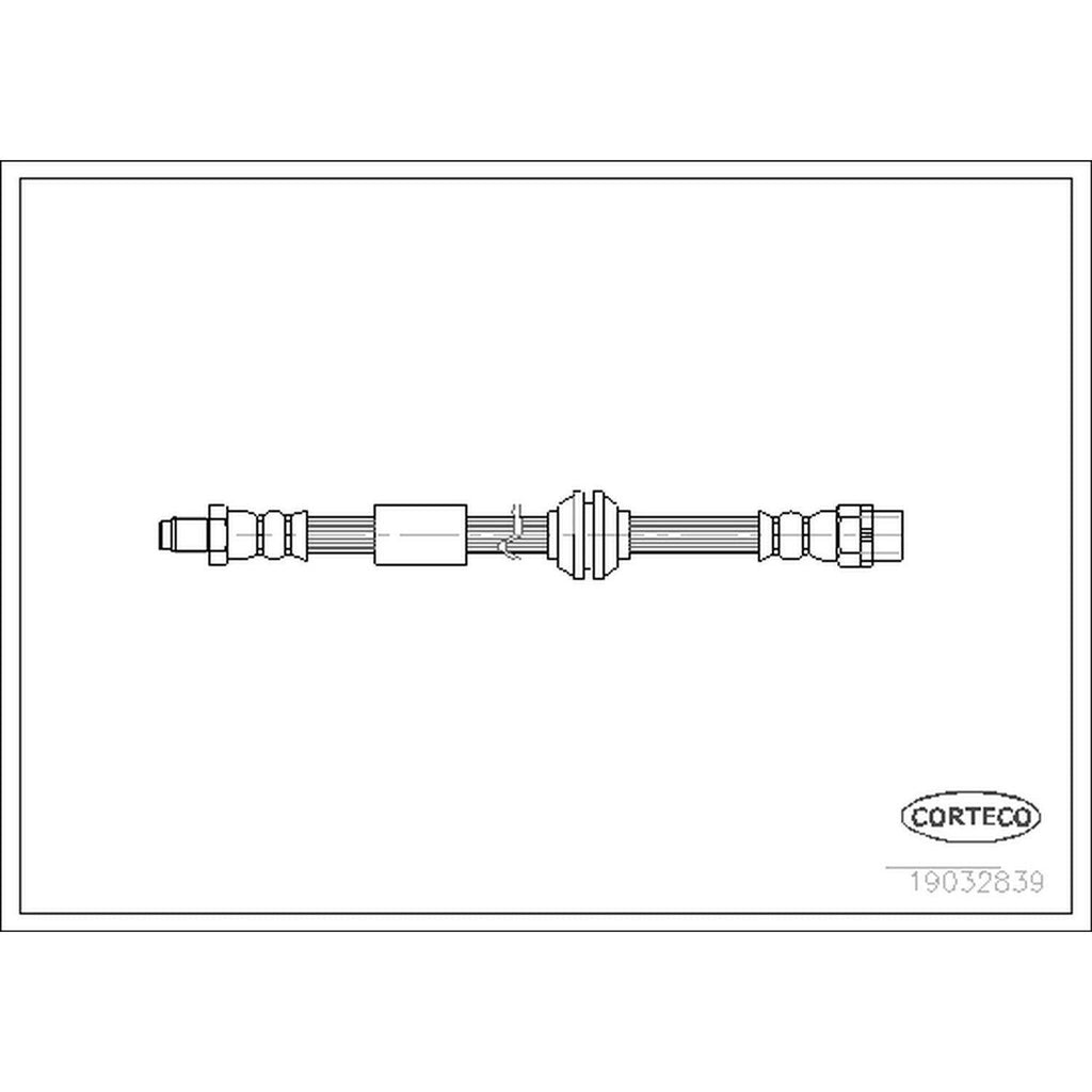 Corteco Brake Hydraulic Hose for 02-09 Cooper 19032839
