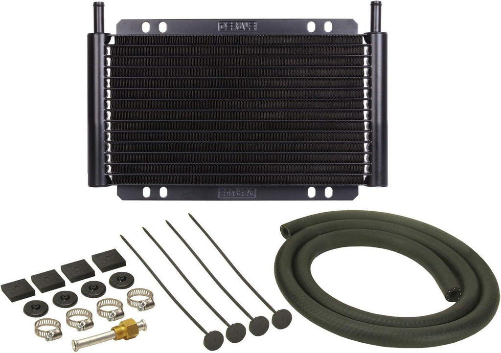 13502 Series 8000 Plate and Fin Transmission Oil Cooler, Black