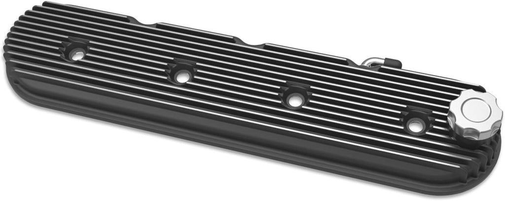 Ls Valve Covers Vintage Finned Black W/