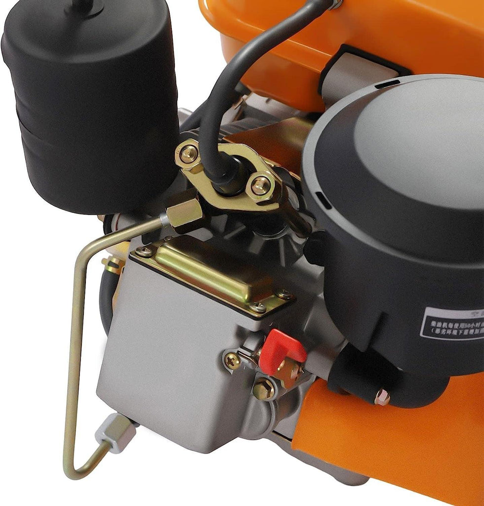 196CC Diesel Engine 2.2KW Single Cylinder Diesel Motor 3000 RPM Air Cooling Vertical Engine Manual Start for Agricultural Production (Orange)