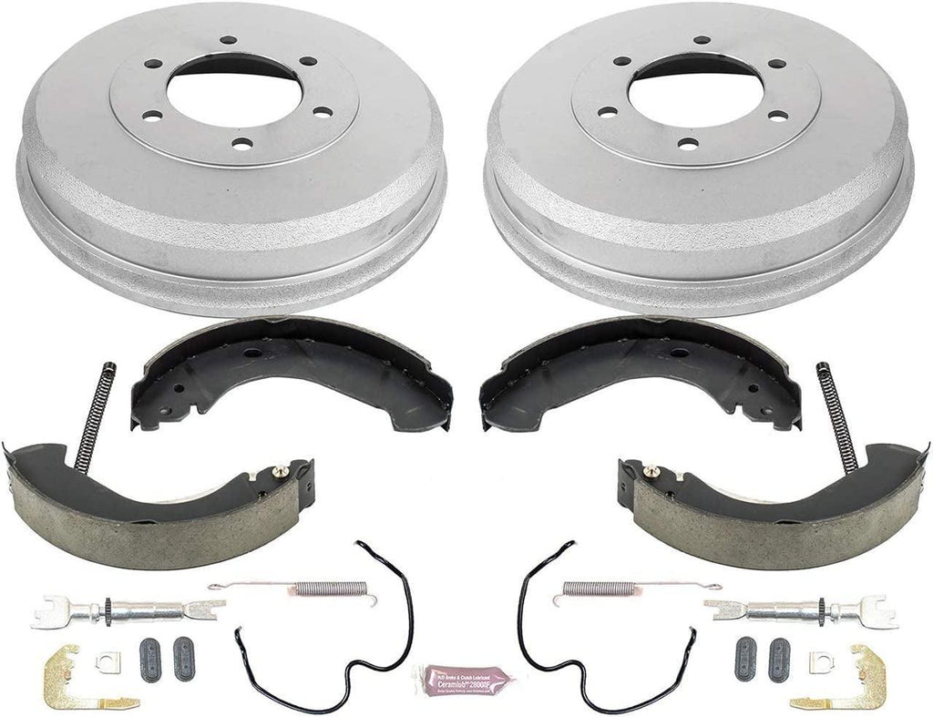 KOE15393DK Autospecialty Rear Replacement Brake Kit-Oe Brake Drums & Ceramic Brake Pads