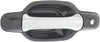 For Chevy Colorado Exterior Door Handle Front Driver Side Smooth Black Bezel with Chrome Lever 2004-2012 | with Key Hole| Trim: LS/LT/WT