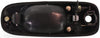 Compatible with Dodge Caravan Exterior Door Handle 2001-2007 Passenger Side Front, Smooth Black Bezel with Chrome Lever | with Key Hole | Trim: All Submodels