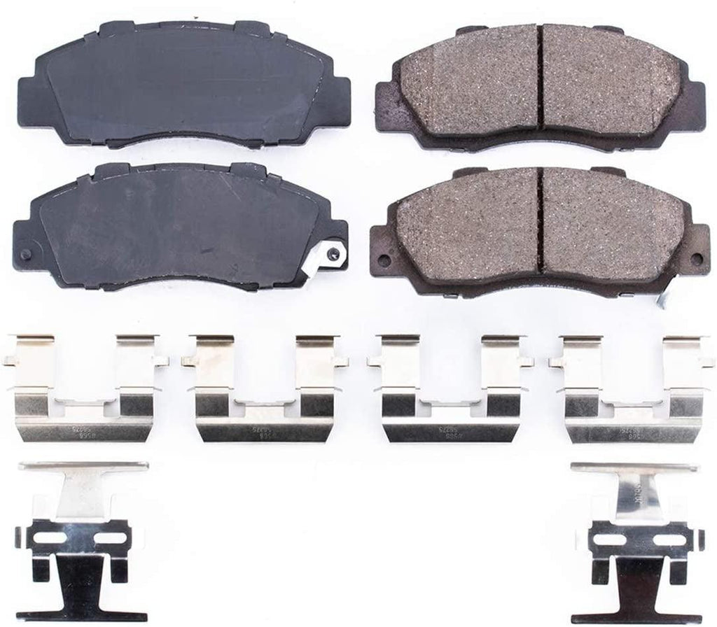 17-503, Z17 Front Ceramic Brake Pads with Hardware