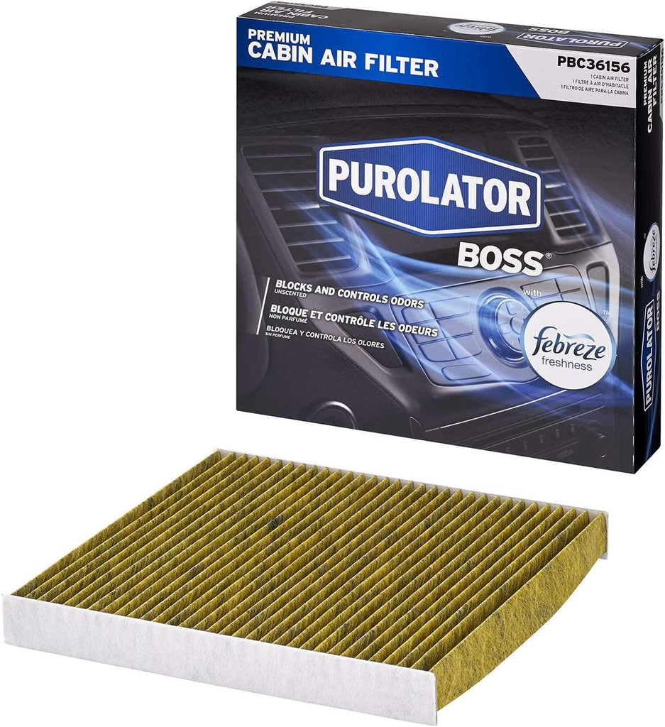 PBC36156 boss Premium Cabin Air Filter with Febreze Freshness Fits Select Dodge and Jeep