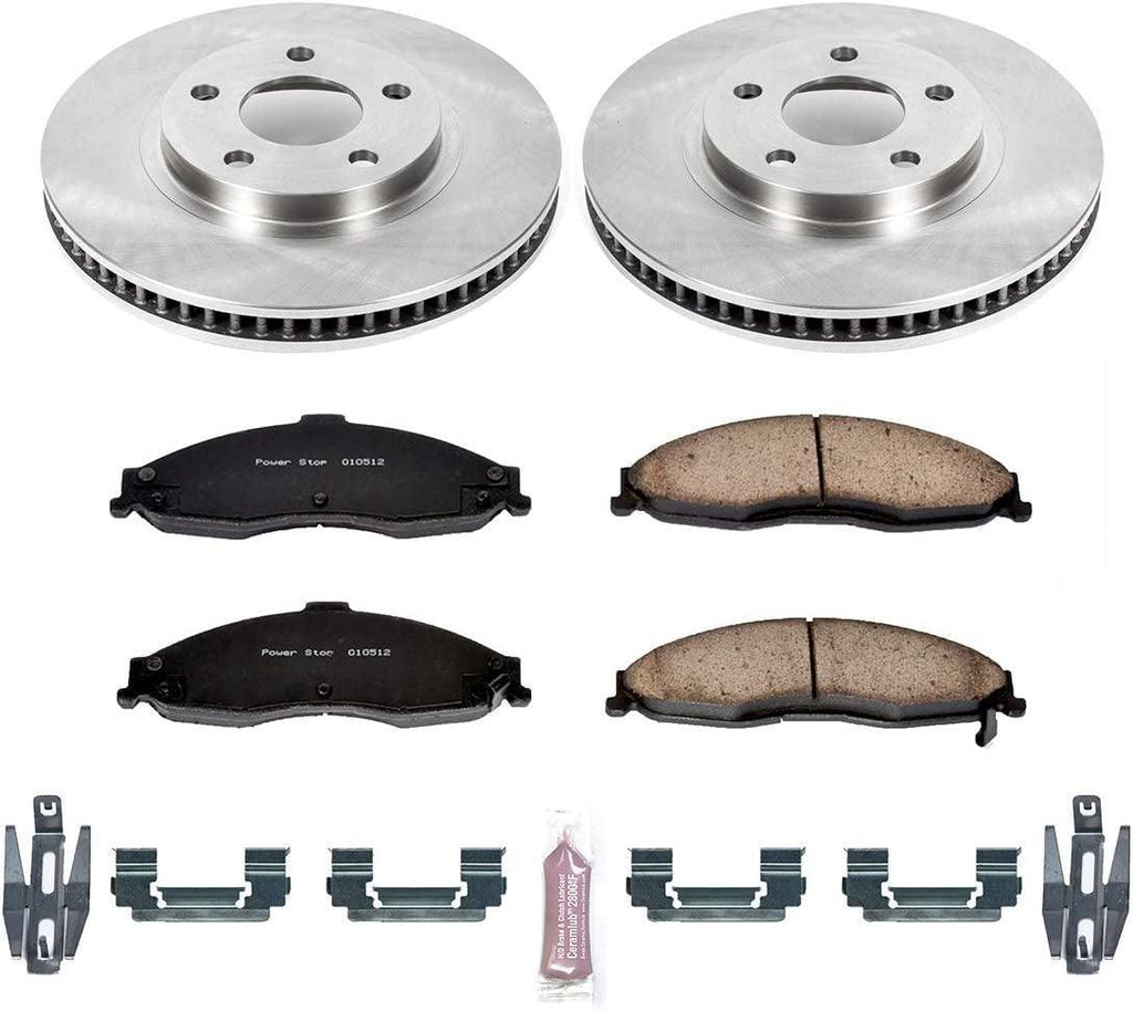 KOE1547 Autospecialty Front Replacement Brake Kit-Oe Brake Rotors & Ceramic Brake Pads