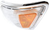 Compatible with Toyota Pickup Corner Light 1989 1990 1991 Driver and Passenger Side Pair/Set | Clear & Amber Lens | W/Chrome Trim | TO2520124 + TO2521126 | 8162089179 + 8161089179