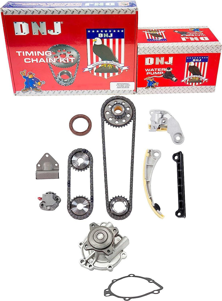 DNJ TK520WP TIMING KIT with WATER PUMP for 96-09 GM, SUZUKI / L4 / 1.8L, 2.0L, 2.3L / 122, 140 DOHC 16V J18A, J20A, J20B, J23A