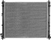 OEM-RA-13111 1-Row Aluminum Core Radiator Compatible with 08-11 Cadillac STS,23-5/8" W X 20-7/16" H X 5/8" D,1-3/8" Inlet / 1-3/8" Outlet