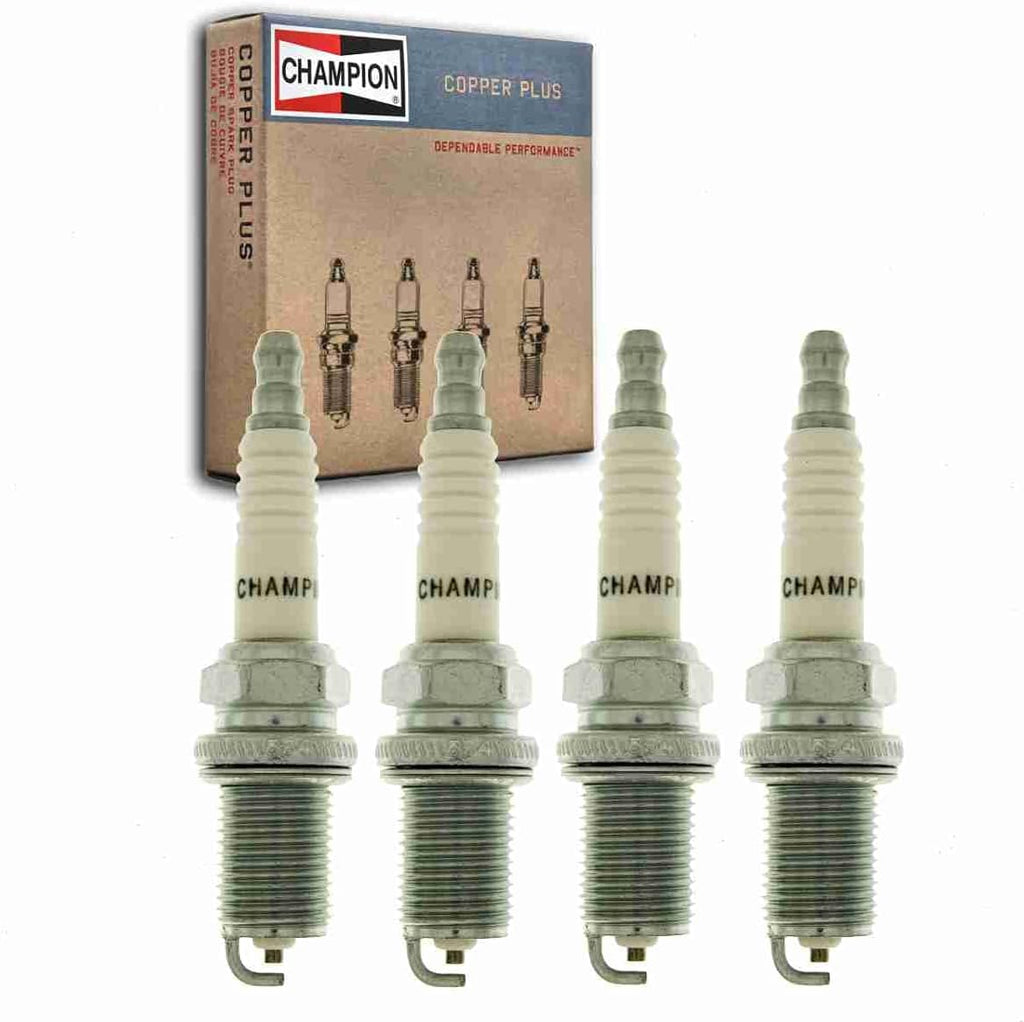 4 Pc Champion Copper plus Spark Plugs Compatible with Saturn Ion 2.0L L4 2004-2007