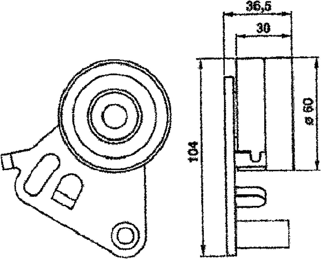 Gold T41026 Manual Timing Belt Tensioner