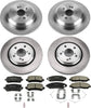 KOE7922 Autospecialty Front and Rear Replacement Brake Kit-Oe Brake Rotors & Ceramic Brake Pads
