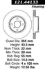 Centric Front Disc Brake Rotor for Scion (121.44133)