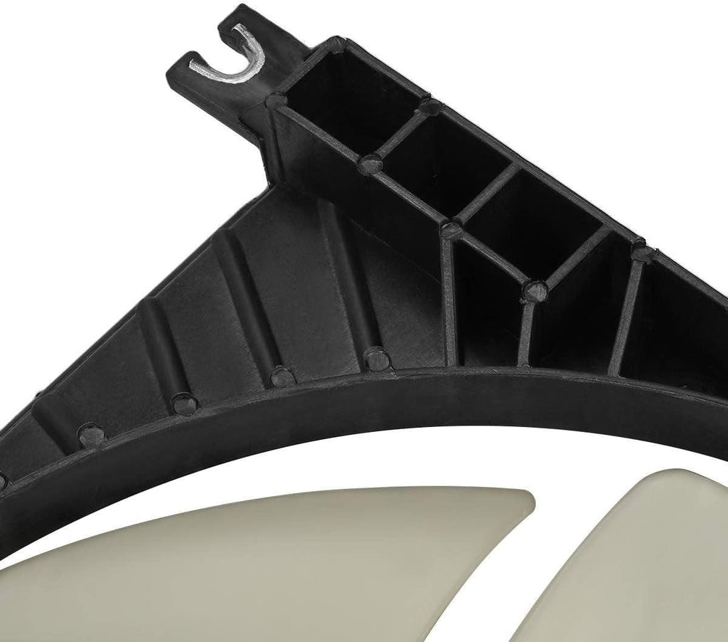 OEM-RF-0255 Factory Style Radiator Cooling Fan Assembly Cooling Efficiency Improved Direct Replacement, Black [Compatible with 2002-2007 Aerio]