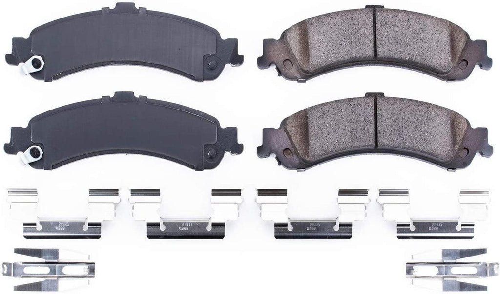 17-834, Z17 Rear Ceramic Brake Pads with Hardware