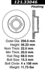 Centric Front Disc Brake Rotor for 1990-1992 90 Quattro (121.33046)