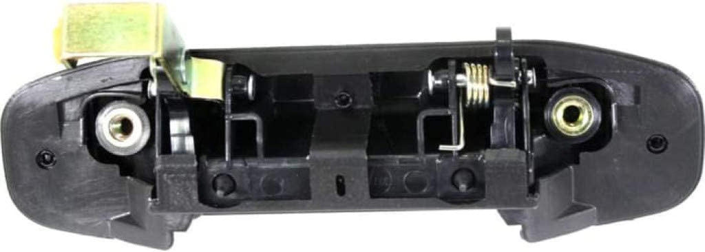 For Mitsubishi Montero Exterior Door Handle Rear, Driver Side Smooth Black (1998-2000) | Trim: Base