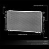 OEM-RA-13209 1-Row Aluminum Core Radiator Compatible with 09-12 Escape / 09-10 Tribute,27-9/16" W X 18-1/16" H X 5/8" D,1-1/4" Inlet / 1-1/2" Outlet