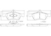 Brembo Front Disc Brake Pad Set for Escape, Mariner (P24186N)