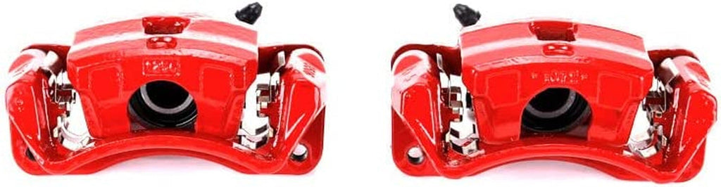 Rear S2966 Pair of High-Temp Red Powder Coated Calipers