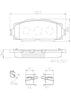Brembo Front Disc Brake Pad Set for 07-18 Toyota Yaris (P83086N)