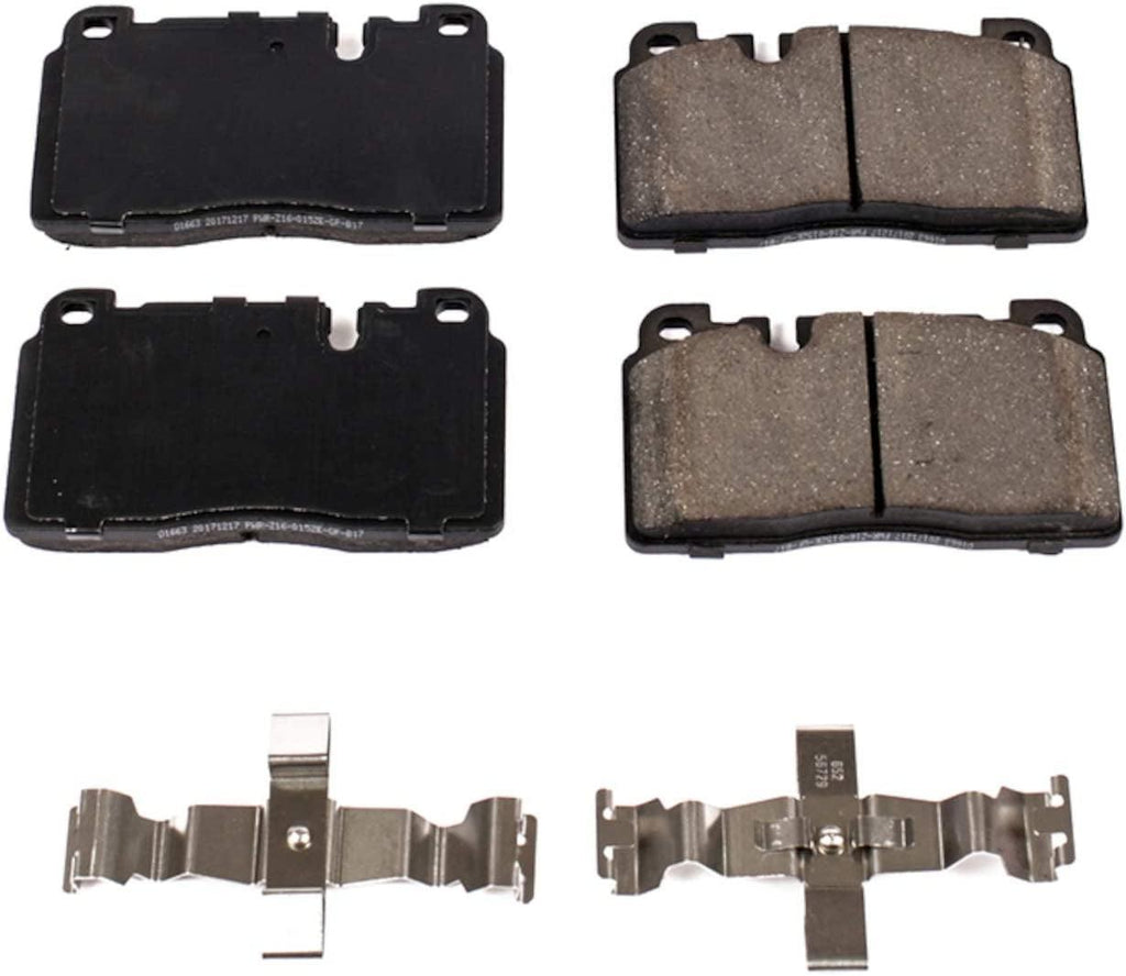 17-1663, Z17 Front Ceramic Brake Pads with Hardware