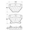 Centric Rear Disc Brake Pad for Matrix, Vibe, Corolla, Celica (105.08230)