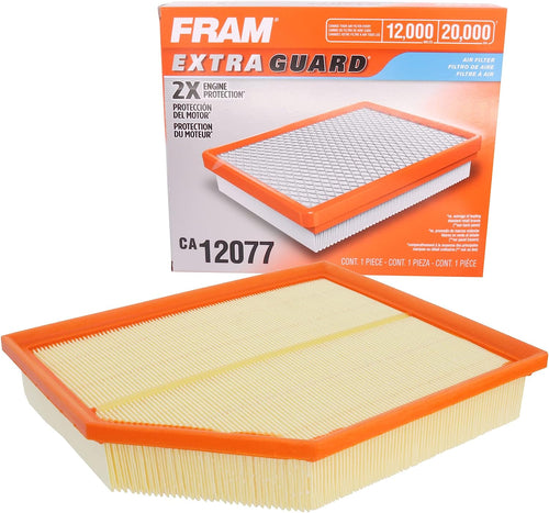 Extra Guard Flexible Panel Engine Air Filter Replacement, Easy Install W/ Advanced Engine Protection and Optimal Performance, CA12077, for Select Volvo Vehicles