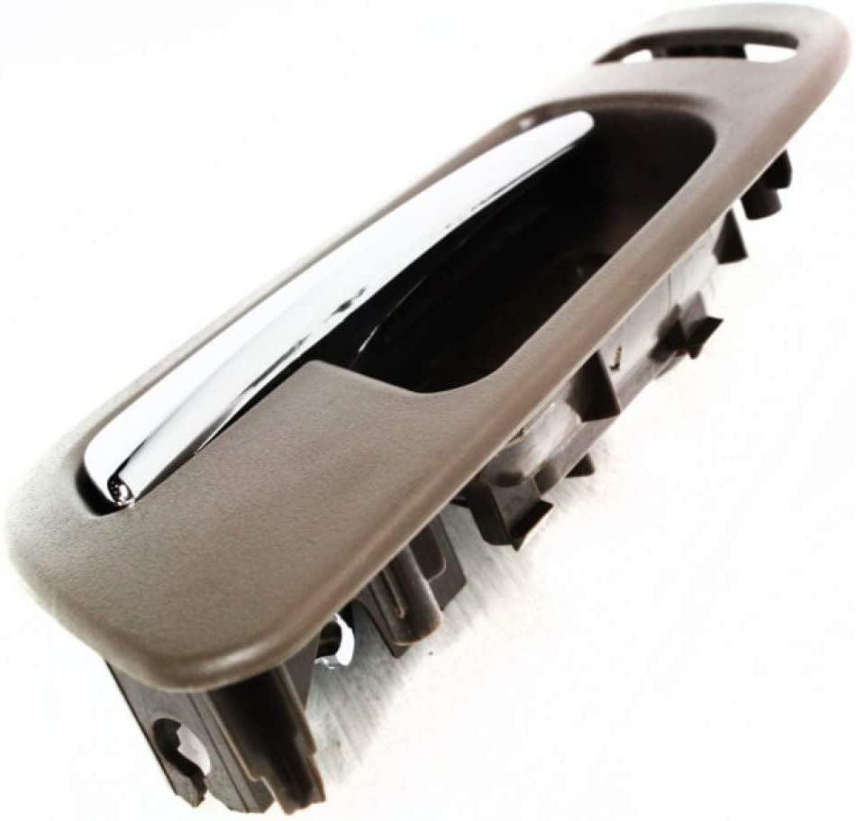 for GMC Yukon XL 1500 Interior Door Handle Front, Passenger Side Brown Bezel with Chrome Lever (2007-2014) | Trim: Sle/Slt/Denali | GM1353150 | 22855621