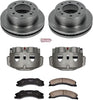 KCOE5559 Autospeciality Replacement Front Caliper Kit- OE Rotors, Ceramic Brake Pads, Calipers