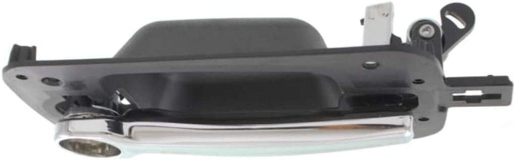 for International 4300 Exterior Door Handle Front, Driver Side Black Bezel with Chrome Lever (2008-2012) | with Key Hole| Trim: Base
