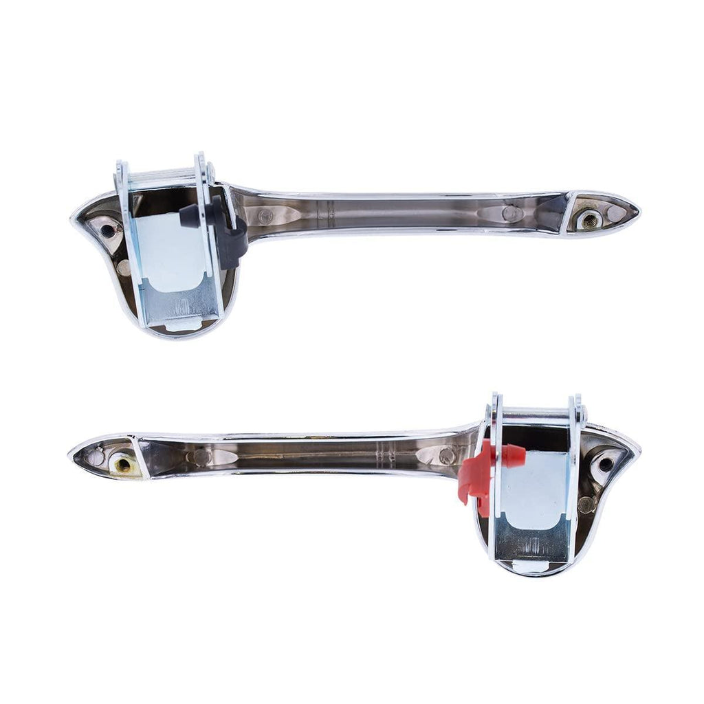 110824 Chrome outside Door Handle Set for 1966-77 Ford Bronco & 1967-68 Mustang, OEM Style, Complete Set - Set of 2 Handles