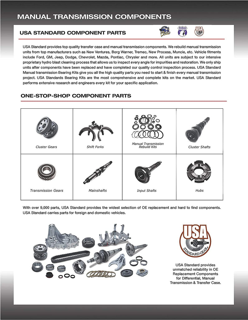 Manual Transmission Bearing Kit ZF542 with Synchro'S ZMBK300ZFWS